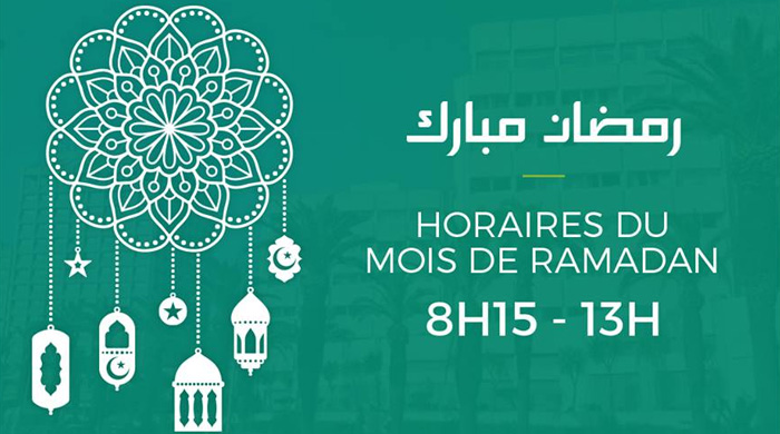 Horaire du mois de Ramadan