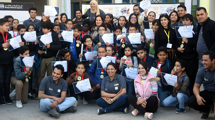 Cérémonie de remise des cadeaux aux participants au concours KIDpreneur 
