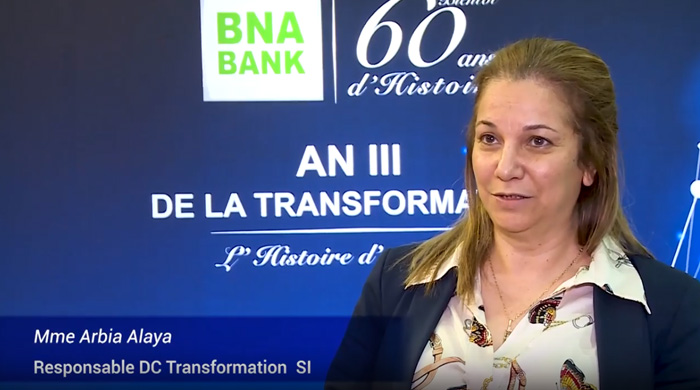 Intervention de Mme Arbia Alaya à l'occasion de la communication financière de la BNA.