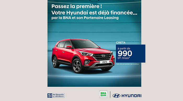 Offre exceptionnelle pour l'acquisition de votre voiture Hyundai  Creta