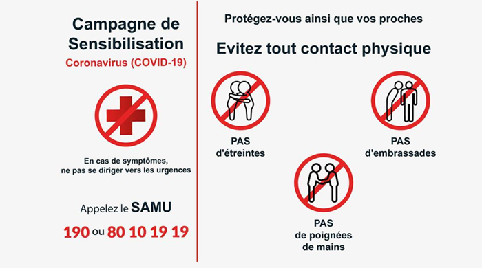 Les bons gestes de prévention contre l'épidémie du coronavirus