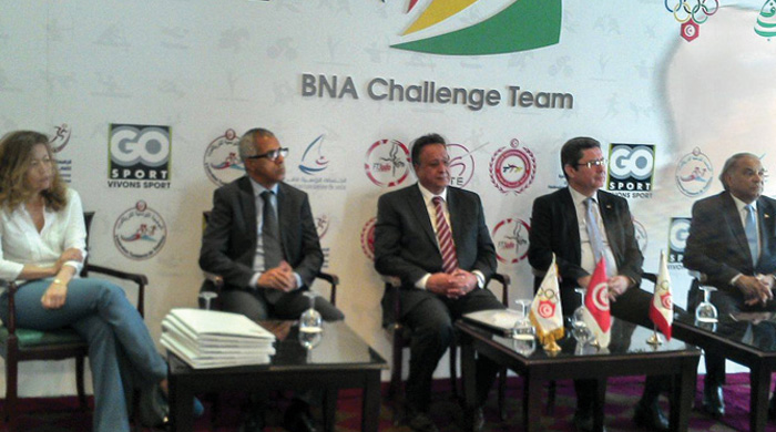 Conférence de presse autour du parrainage des élites sportives BNA CHALLENGE TEAM