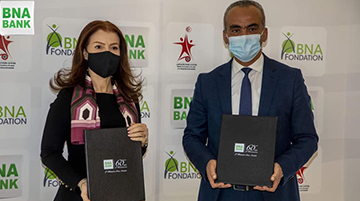 la signature de la convention de partenariat entre la BNA et Le Ministère de la Jeunesse