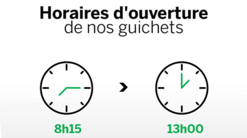 Horaires d'ouverture de nos guichets pendant le mois de Ramadan