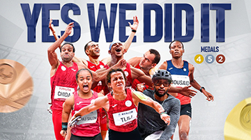 Tunisian Paralympic Team : YES WE DID IT