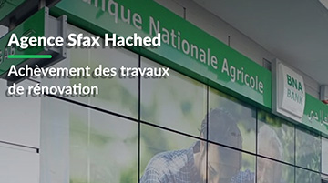 Agence BNA Sfax Hached, nouvel espace convivial