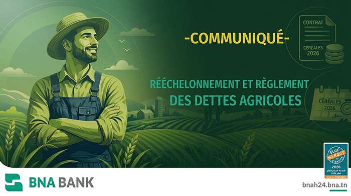 Communiqué Rééchelonnement et règlement des dettes agricoles